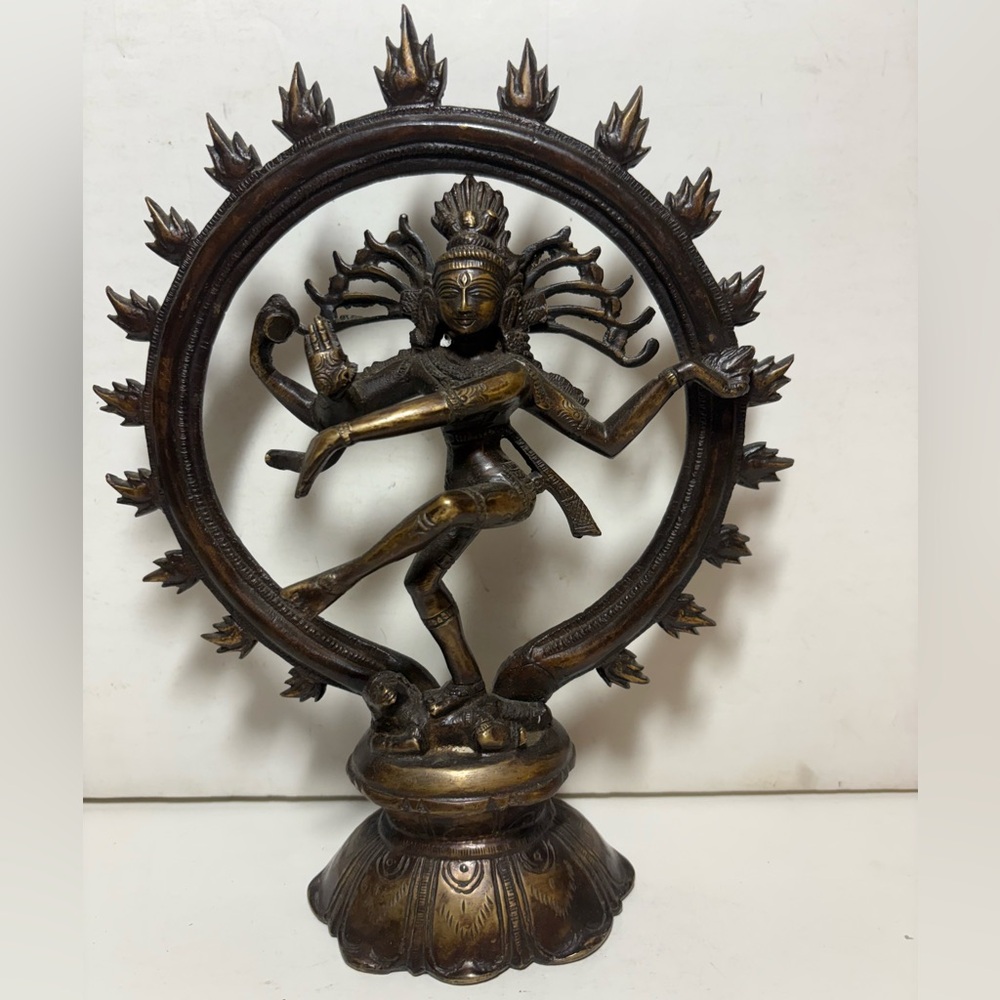 Bronze Dancing Hindu god  Shiva Nataraja CR1 - Picture 2 of 8